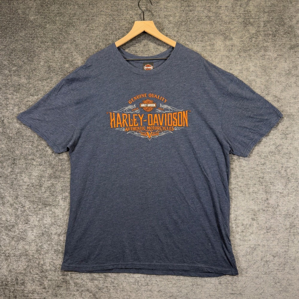 Harley-Davidson Washington DC Graphic T Shirt‎ Blue XXL